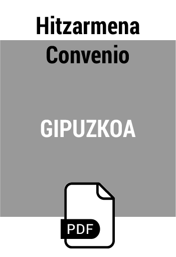 Convenio Gipuzkoa